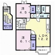 ベルデュール白羽Cの間取り画像