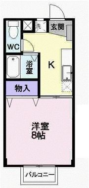 サンルームトーワの間取り画像
