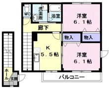 メゾンプロムナードAの間取り画像