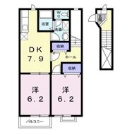 メゾンステイブル Aの間取り画像