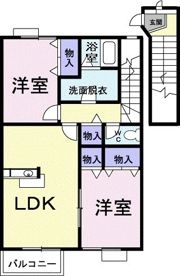 オーブリー岡本 壱番館の間取り画像