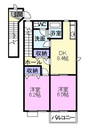 ファミールエセナBの間取り画像