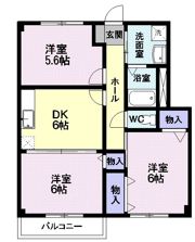 シャンブル・アロリAの間取り画像