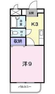 ラフィネ天久保Bの間取り画像