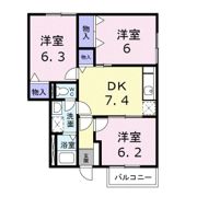 タウニーヒルズの間取り画像