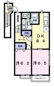 ソレアード本城Aの間取り画像