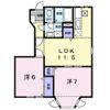 ヴィラ アンソレイユ SHの間取り画像