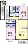 シャルマンファミーユK－Aの間取り画像