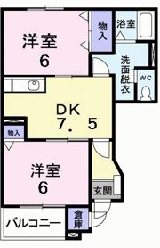 メゾングローリアの間取り画像