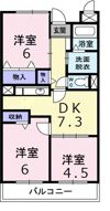 メゾンソレアードⅡの間取り画像