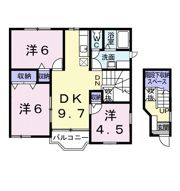 ベルヴィル アルムBの間取り画像