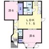 グラン・シェル Aの間取り画像