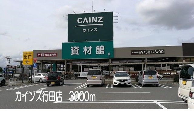 近くのカインズ行田店まで3,000m(徒歩38分)