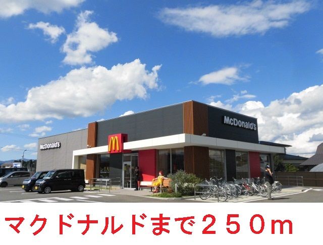 近くのマクドナルドまで250m（徒歩4分）