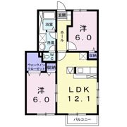 ディアコートAの間取り画像