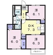 青空館Cの間取り画像