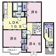 スカイクレストBの間取り画像