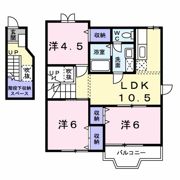グラン・ソレイユBの間取り画像