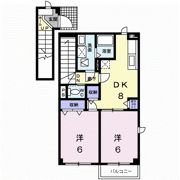 サンバティーク湊Bの間取り画像