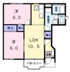ルナパークⅡ Dの間取り画像