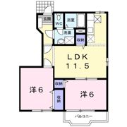 シャトーブランⅡの間取り画像