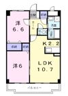 溝ビルⅦ2000の間取り画像