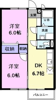 フィオーレAの間取り画像
