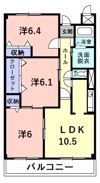 ベイシェント大和町の間取り画像