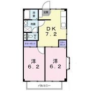 サンライズメグミBの間取り画像