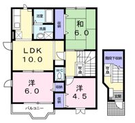 ベルデュール B棟の間取り画像