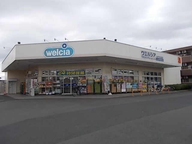 近くのウエルシア水戸平須店まで550m(徒歩7分)