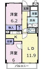グランメール．Kの間取り画像
