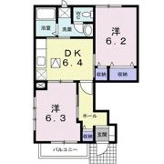 プレステージBの間取り画像