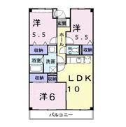 クール ヴェルビュの間取り画像
