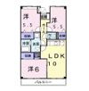 クール ヴェルビュの間取り画像