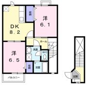 ミレニアJ・K Ⅰの間取り画像