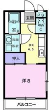 ヴィラ・市川の間取り画像
