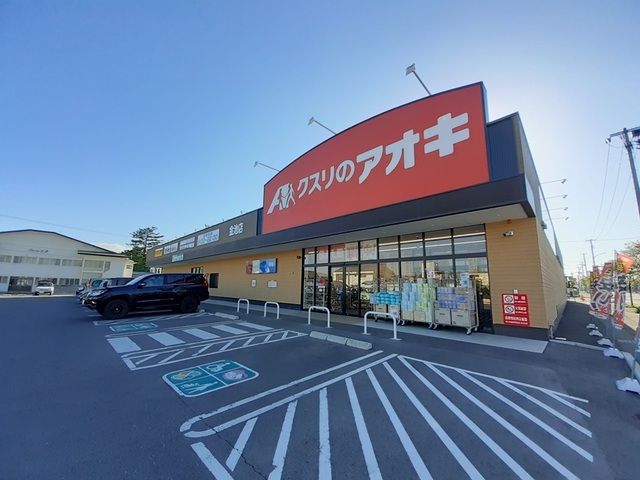 近くのクスリのアオキ金池店まで800m（徒歩10分）