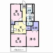 ストロベリ－フィールドBの間取り画像