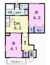 ミレニアムコートBの間取り画像