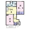 ミレニアムコートBの間取り画像