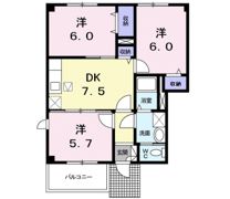 リバータウンCの間取り画像