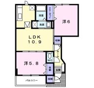 バーシア郷前Aの間取り画像