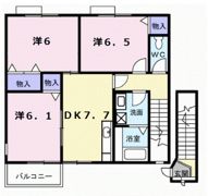 メゾンクレストAの間取り画像