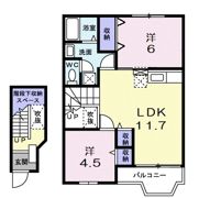 ウエストナウAの間取り画像