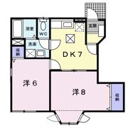 ウエストナウBの間取り画像