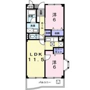 OAK ROYALⅠ番館の間取り画像