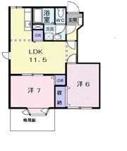 サンライト フォレスタBの間取り画像