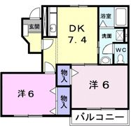 サン・コートBの間取り画像