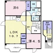 サンハイムDの間取り画像